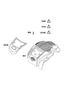 Blower Housing Group Diagram and Parts List for 103M02-0055-H5 100000 - 19Z999 Briggs and Stratton Engine